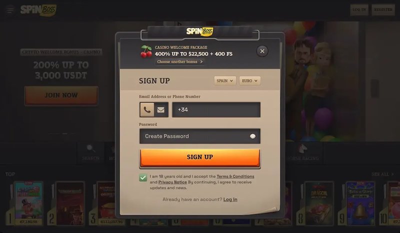 Spinboss casino, spin boss uk
